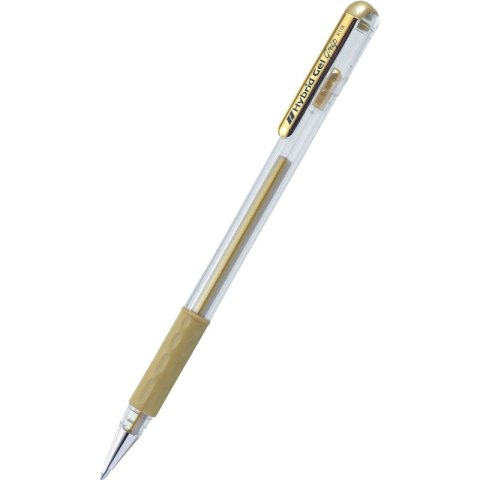 Długopis żelowy Pentel Hybrid Gel Grip K118 złoty Długopis żelowy Pentel Hybrid Gel Grip K118 złoty