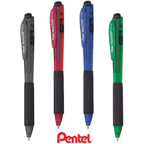 Długopis żelowy Pentel Wow! Gel K437CR czarny Długopis żelowy Pentel Wow! Gel K437CR czarny