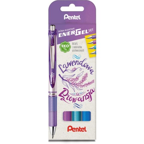 Pióra kulkowe Pentel EnerGel BL77 Lawendowa Prowansja (4) Pióra kulkowe Pentel EnerGel BL77 Lawendowa Prowansja (4)