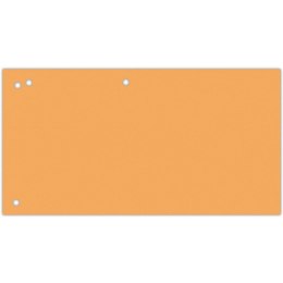 Przekładki kartonowe Office Products 1/3 A4 pomarańczowe (100)