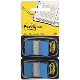 Zakładki Post-it 25.4x43.2mm niebieskie (2x50)