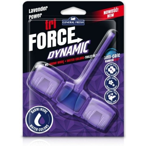 Zawieszka do WC Force Tri Dynamic 45g lawenda Zawieszka do WC Force Tri Dynamic 45g lawenda
