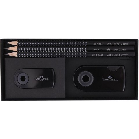 Zestaw Faber-Castell 3 ołówki + gumka + temperówka Zestaw Faber-Castell 3 ołówki + gumka + temperówka