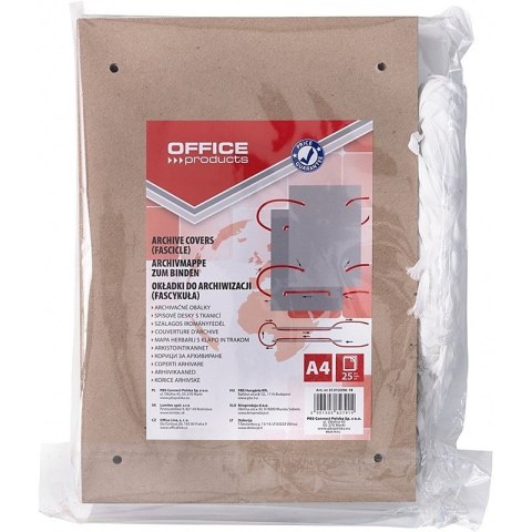 Fascykuła Office Products A4 z tasiemkš bršzowa (25)