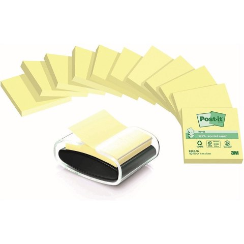 Karteczki Post-it Z-Notes 76x76mm (R330-18) (+ podajnik) żółte (12x100) Karteczki Post-it Z-Notes 76x76mm (R330-18) (+ podajnik) żółte (12x100)