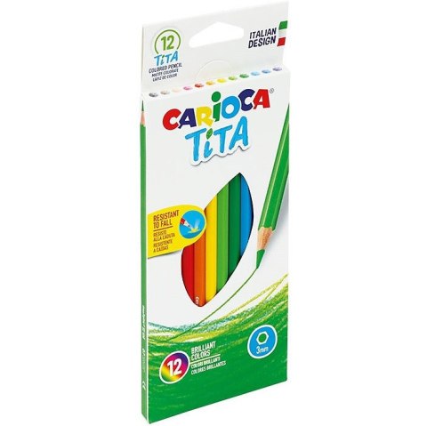 Kredki ołówkowe Carioca Tita 12 kolorów Kredki ołówkowe Carioca Tita 12 kolorów