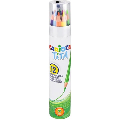 Kredki ołówkowe Carioca Tita 12 kolorów Kredki ołówkowe Carioca Tita 12 kolorów