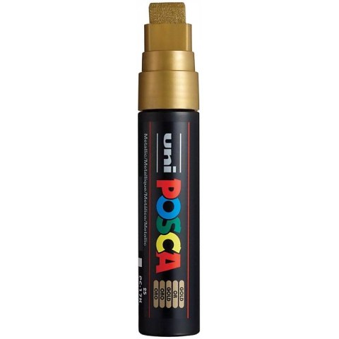 Marker z farbą plakatową Uni POSCA PC-17K 15mm złoty