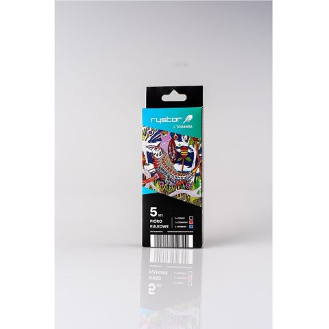 Pióra kulkowe Rystor PK7 0.7mm niebieskie (5) Pióra kulkowe Rystor PK7 0.7mm niebieskie (5)