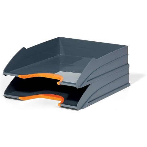 Półka na dokumenty Durable Varicolor A4 szaro-pomarańczowa (2)