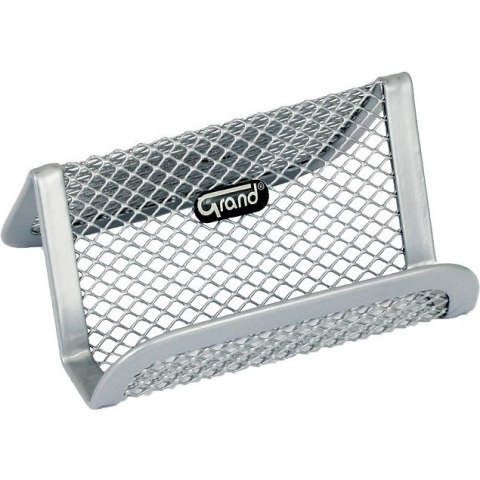 Stojak na wizytówki Grand metalowy srebrny Stojak na wizytówki Grand metalowy srebrny