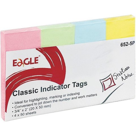 Zakładki Eagle 20x50mm 4 kolory (4x50) Zakładki Eagle 20x50mm 4 kolory (4x50)