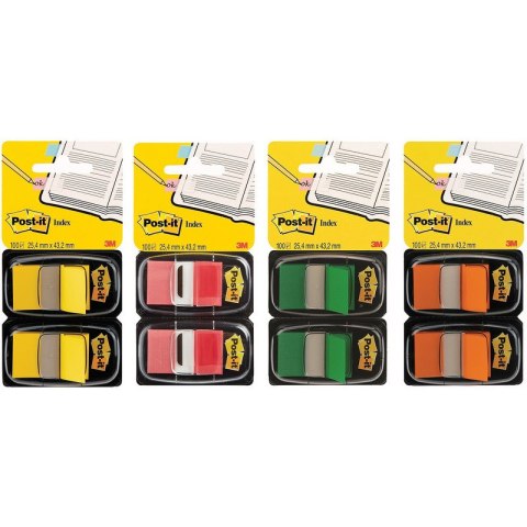 Zakładki Post-it 25.4x43.2mm czerwone (2x50) Zakładki Post-it 25.4x43.2mm czerwone (2x50)