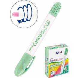 Zakreślacz w sztyfcie Amos Candy miętowy