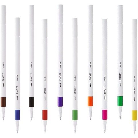 Cienkopis Uni Emott 0.4mm czerwony Cienkopis Uni Emott 0.4mm czerwony