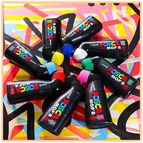 Marker z farbą plakatową Uni POSCA PCM-22 zielony Marker z farbą plakatową Uni POSCA PCM-22 zielony