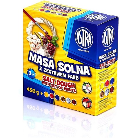 Masa solna Astra 450g z zestawem farb Masa solna Astra 450g z zestawem farb