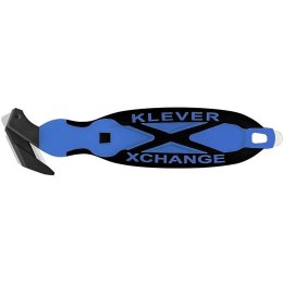 Nóż bezpieczny Klever XChange With Scraper niebies