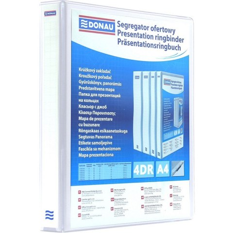 Segregator ofertowy Donau A4/30mm 4R biały Segregator ofertowy Donau A4/30mm 4R biały