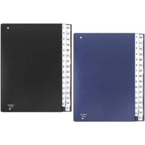 Teczka korespondencyjna DONAU, karton, A4, 1-31, g