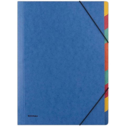 Teczka z gumkš DONAU, preszpan, A4, 9 przekładek,
