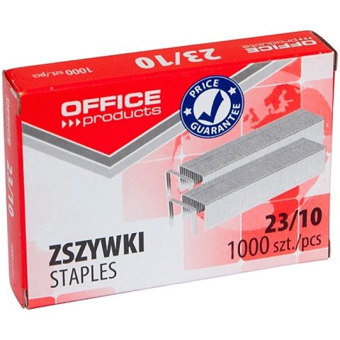 Zszywki OFFICE PRODUCTS, 23/10, 1000szt.