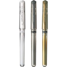 Długopis żelowy Uni UMN-153 Signo srebrny