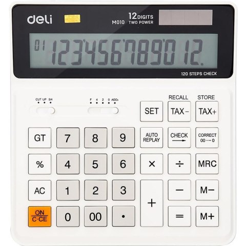 Kalkulator Deli M01010 biały Kalkulator Deli M01010 biały