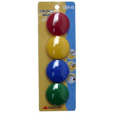 MAGNESY DO TABLIC 40mm MIX KOLOR (4) MAGNESY DO TABLIC 40mm MIX KOLOR (4)