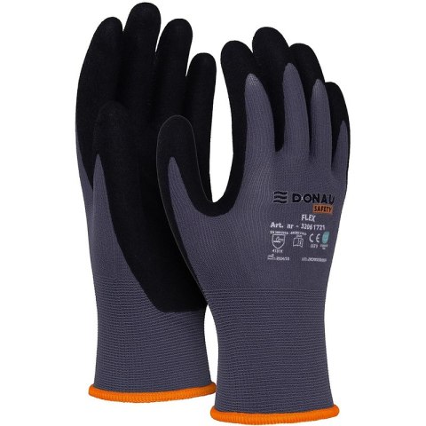 Rękawice Donau Safety Flex rozm.11 szare Rękawice Donau Safety Flex rozm.11 szare
