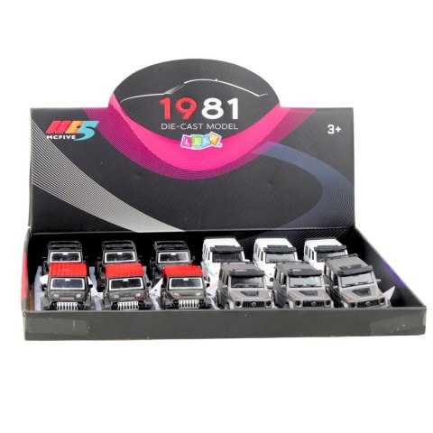 Autko Terenowe SUV Metalowe Napęd Pull-Back Otwierane Drzwi Mix Autko Terenowe SUV Metalowe Napęd Pull-Back Otwierane Drzwi Mix