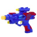 Pistolet Kosmiczny Broń Czerwono-Niebieski Światła Dźwięki