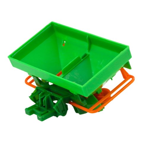 Traktor Pojazd Rolniczy Farmerski Z Siewnikiem Zielony 34cm