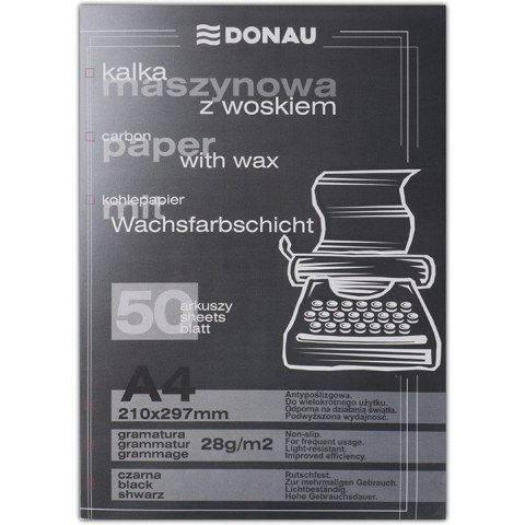 Kalka maszynowa Donau A4 z woskiem (50) Kalka maszynowa Donau A4 z woskiem (50)