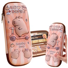 Piórnik Przybornik Szkolny Kapibara Na Hulajnodze 23cm