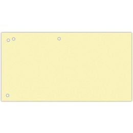 Przekładki kartonowe Office Products 1/3 A4 żółte (100)