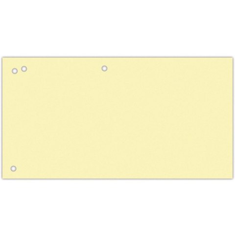Przekładki kartonowe Office Products 1/3 A4 żółte (100)
