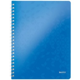 KOŁONOTATNIK LEITZ WOW A4/80K KRATKA NIEBIESKI