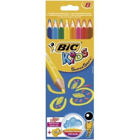 KREDKI BIC SUPERSOFT 8 KOLORÓW + TEMPERÓWKA KREDKI BIC SUPERSOFT 8 KOLORÓW + TEMPERÓWKA