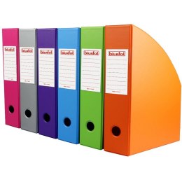 POJEMNIK NA DOKUMENTY BIURFOL A4/7cm SREBRNY