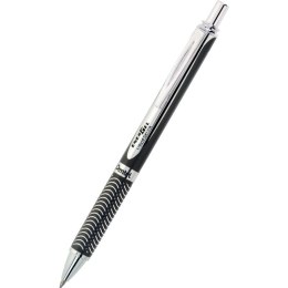 Pióro kulkowe Pentel EnerGel BL407 (wkład niebieski) metaliczny czarny