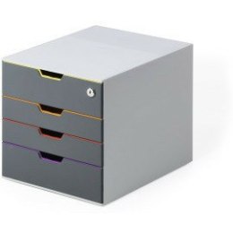Pojemnik 4 szuflady Durable Varicolor Safe
