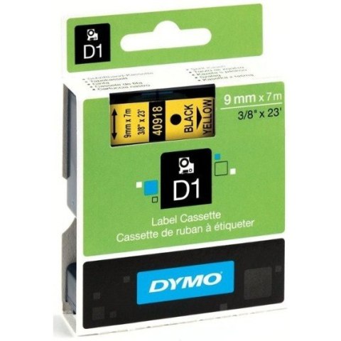 TAŚMA DYMO D1 9mm*7m ŻÓŁTA (CZARNY TEKST) TAŚMA DYMO D1 9mm*7m ŻÓŁTA (CZARNY TEKST)