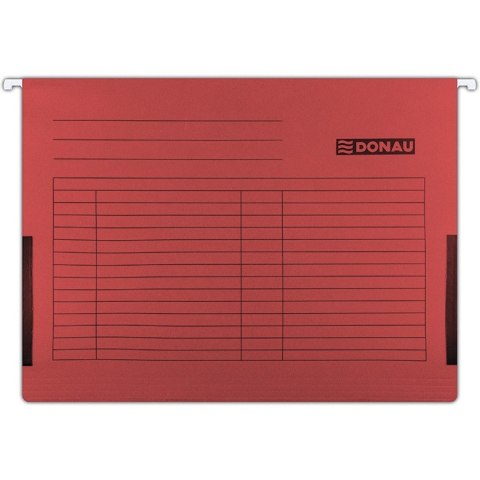 Teczka zawieszana Donau A4 (z bokami) czerwona (5) Teczka zawieszana Donau A4 (z bokami) czerwona (5)