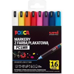 Markery z farbą plakatową Uni POSCA PC-1MR 16 kolo
