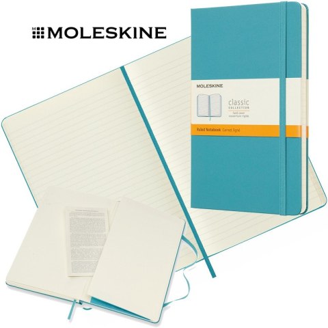 Notatnik Moleskine Classic L (13x21cm) linie niebieski Notatnik Moleskine Classic L (13x21cm) linie niebieski