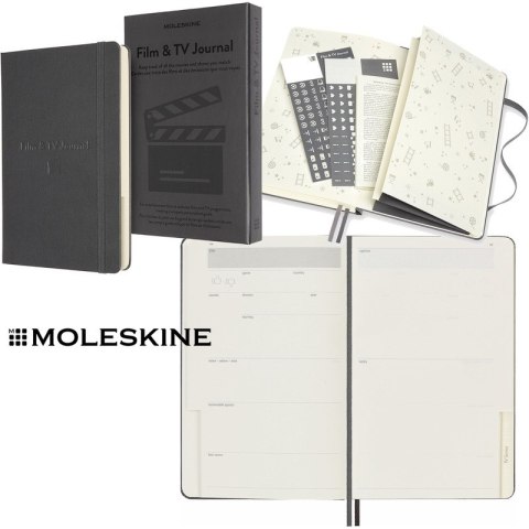 Notatnik Moleskine Film&TV Journal 13x21cm Notatnik Moleskine Film&TV Journal 13x21cm