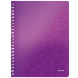 KOŁONOTATNIK LEITZ WOW A4/80K KRATKA FIOLETOWY