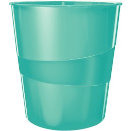 Kosz na śmieci Leitz Wow 15L turkusowy