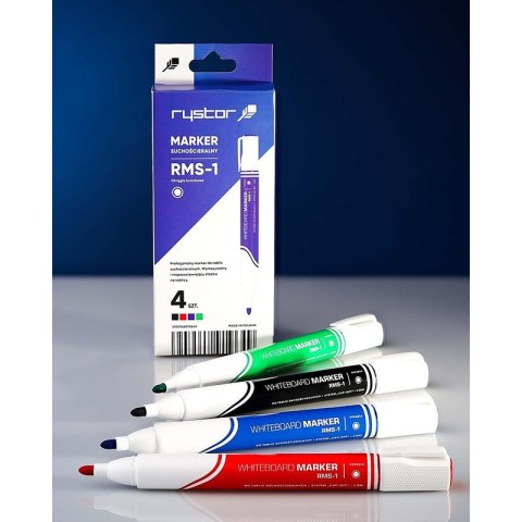Markery do tablic Rystor RMS-1 4 kolory Markery do tablic Rystor RMS-1 4 kolory